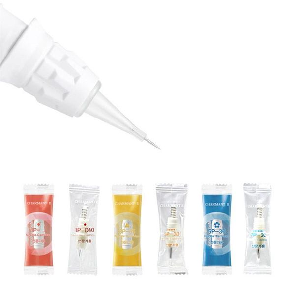 

tattoo needles 50pcs/lot disposable 9mm screw candy cartridge for charmant 3/4 machine pen permanent makeup 1p 1d 3p 5p