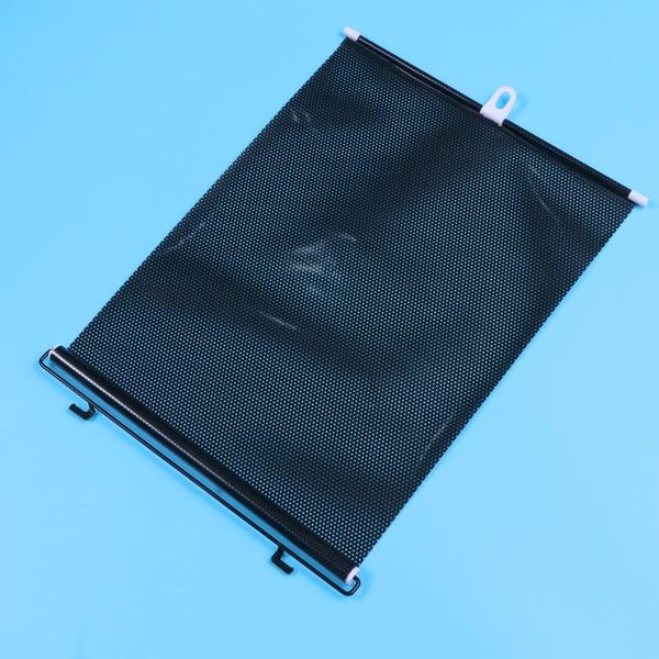 

car sunshade 2 set of universal retractable vehicle curtains window roller sun shades blind protectors(black)