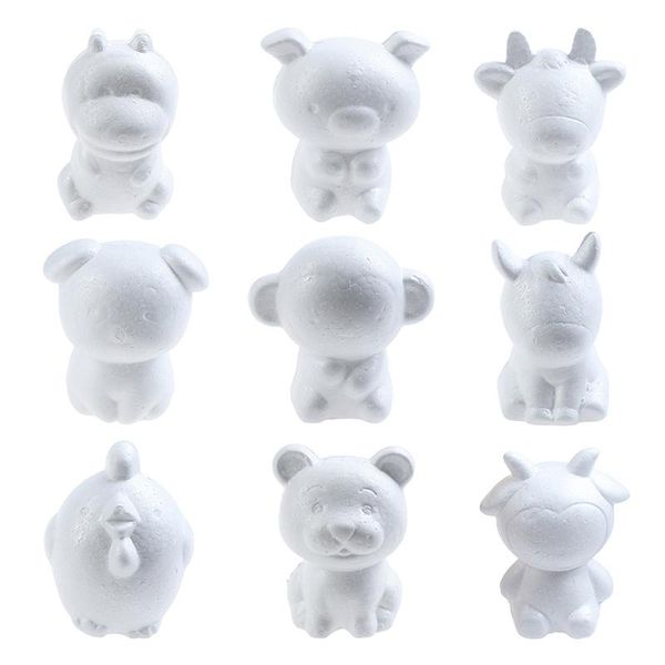 

party decoration 12cm zodiac signs rat kids craft toys foam animals modeling polystyrene styrofoam doll diy