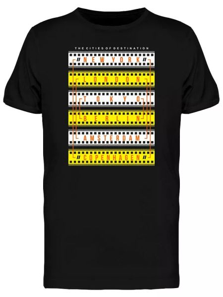 

Nyc Five Borough Typography Men's Tee -Image by Shutterstock, White;black