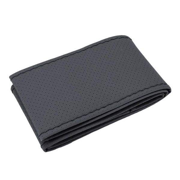 

steering wheel covers 38cm car cover protective universal leather steering-wheel case with needles and thread styling