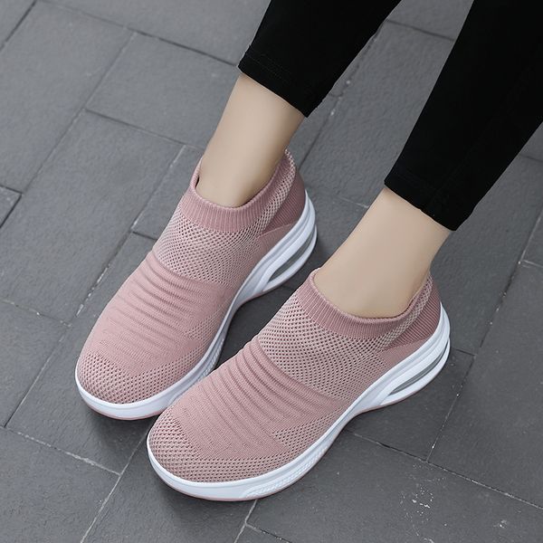 Оптовая продажа 2021 высочайшего качества от мужчин женские спортивные кроссовки кроссовки сжимания дышащих носок бегуны фиолетовый розовый открытый кроссовки EUR 36-45 WY32-A12