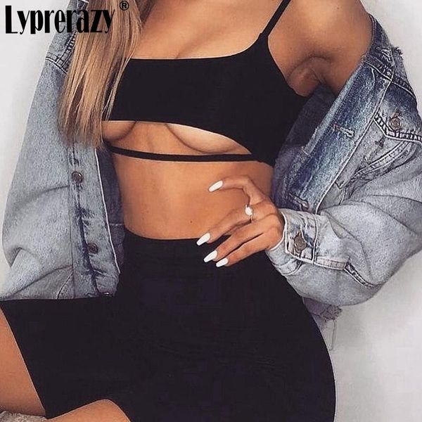 

women's jumpsuits & rompers lyprerazy women 2 piece bodycon jumpsuit two-piece crop camisole suit high waist with sportswear sexy, Black;white
