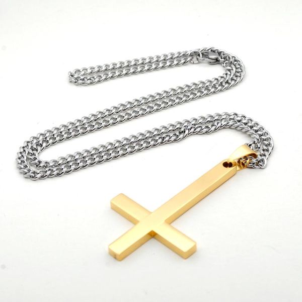 

chains personalized engraved jewelry stainless steel necklace for men jesus cross hope friend couple gifts pulsera hombre c, Silver