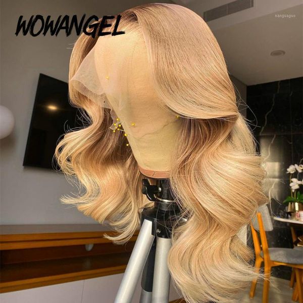 

13x6 lace front human hair wigs brazilian loose wave brown blonde red preplucked closure remy wig for black women1, Black;brown