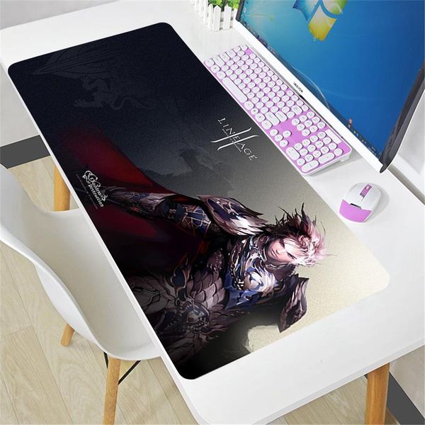 

mouse pads & wrist rests video game lineage ii pad gamers decoracion gamer desk mat mousepad 90x40cm xxl gaming accessories varmilo keyboard