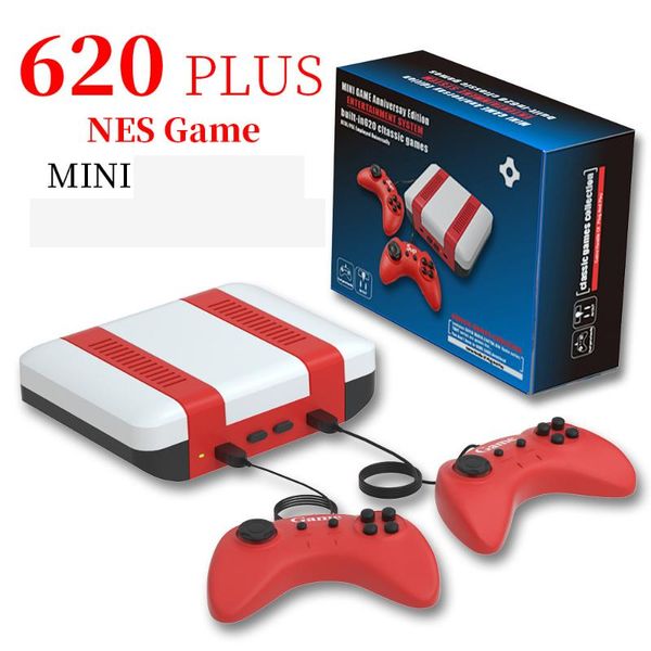 

portable game players y retro video console 8 bit 620 in 1 built games with 2 controllers fc tv-out