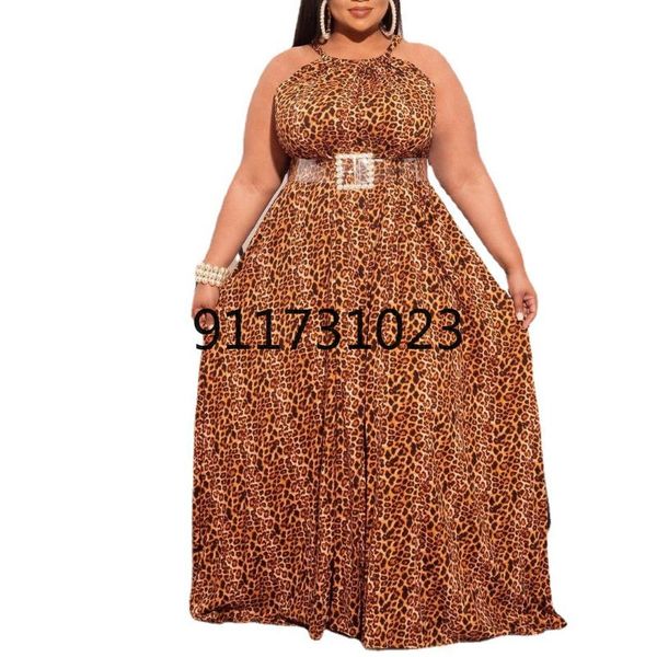 

ethnic clothing 2021 african long maxi dress women's leopard slash neck off shoulder backless daily evening party dresses for women, Red