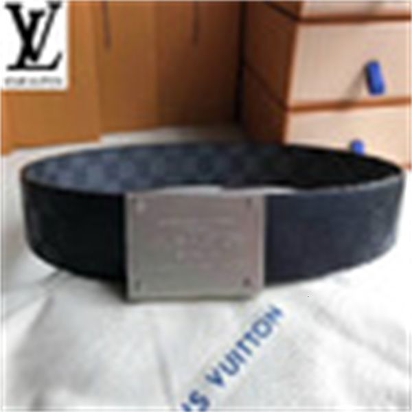 

brand designer luxury belt square silver buckle on both sides authentic official mens belts for men women belt with box