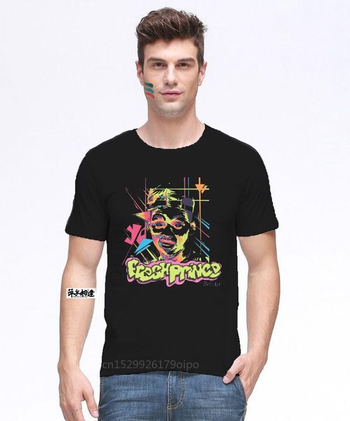 

men's t-shirts fresh prince of bel air t shirt will smith 1990's, White;black