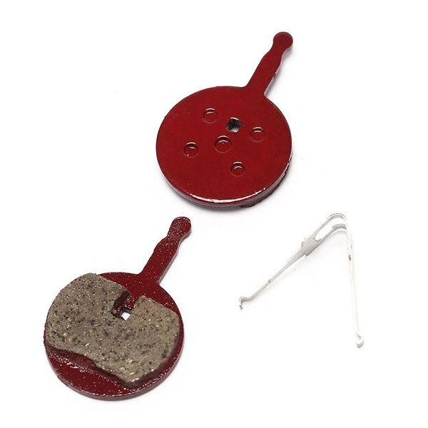 

bike brakes red metal brake 2pcs bicycle pads cycling mountain disc durable