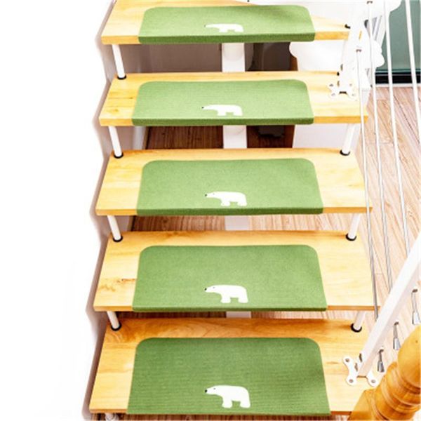

carpets 1pc floor rug carpet for stairway anti-slip stair mats self-adhesive step foot pad entrance mat