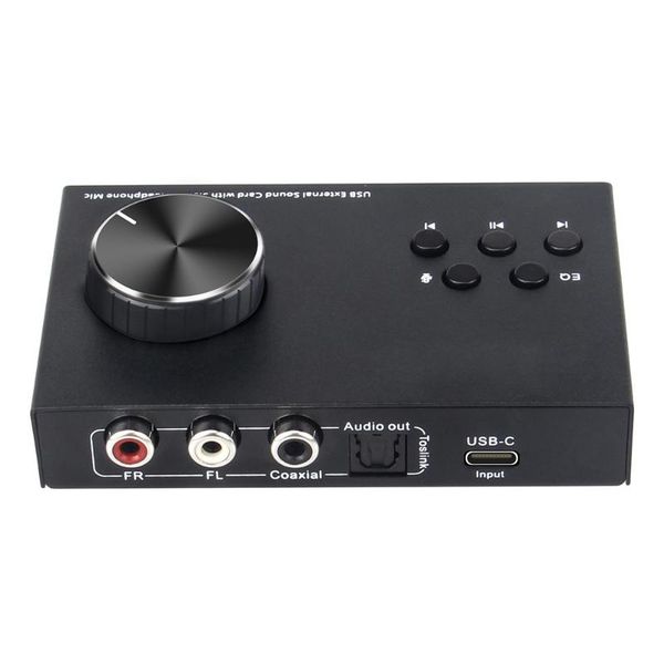 

computer speakers usb external sound card control drive-headset 3.5mm professional suitable for desklap