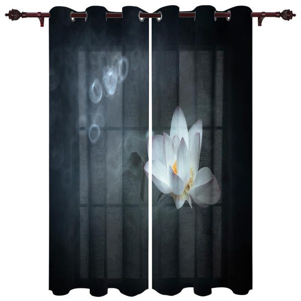 

curtain & drapes lotus smoke dream valance curtains half blackout for living room study bedroom outdoor large windows custom cotton linen