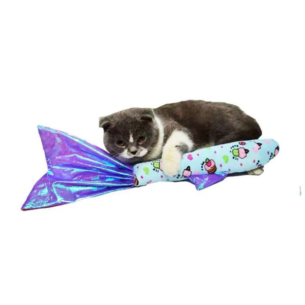 

pet cat plush simulation fish vocal catnip pillow shape toy fragrance toys