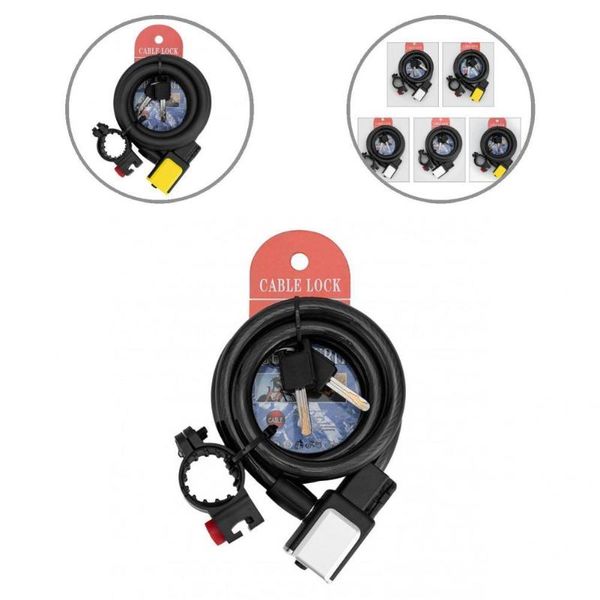 

bike locks lock anti-scratch cycling mini easy to carry sturdy bold cable
