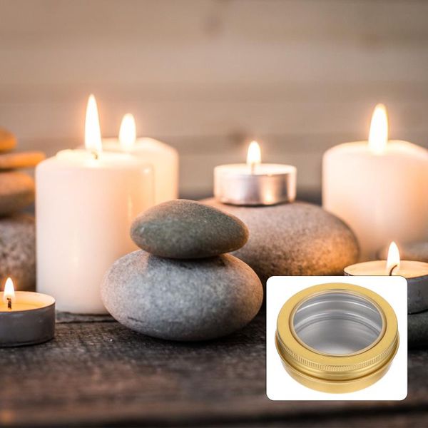 

gift wrap 5pcs xmas candles containers diy candle aluminum jars boxes