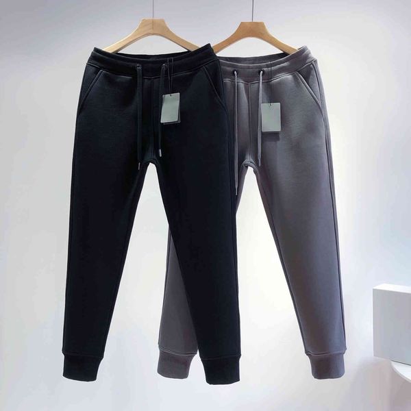 

ba + paris double b lock embroidery lovers loose casual plush thickened leggings sweatpants small foot guard pants winter, White;black