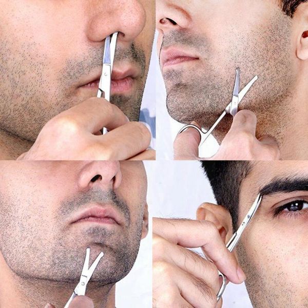 

electric nose & ear trimmers steel hair trimmer silver color eyebrow to scissors easy safely hold use and z7p5