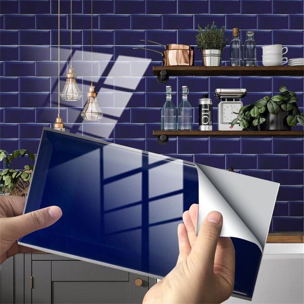 

wall stickers imitation tiles crystal film tile sticker adhesive floor