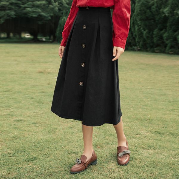 

skirt spring arrivals women's retro with a-line skirt bf3b, Black