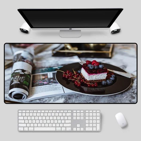 

mouse pads & wrist rests xgz large-size gourmet pattern pad as a table mat, high-quality rubber non-slip waterproof keyboard