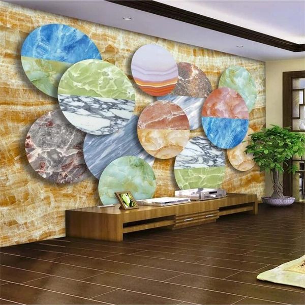 

wallpapers drop custom wallpaper po mural original creative marble el wall decoration background papel de parede
