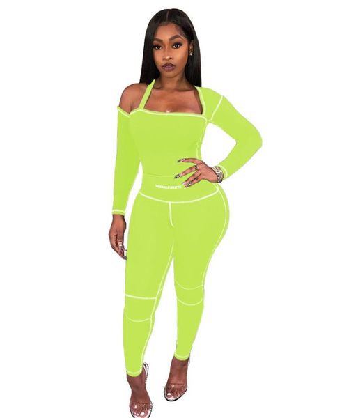 

women's jumpsuits & rompers women casual 2 pieces set pant and t shirt, Black;white