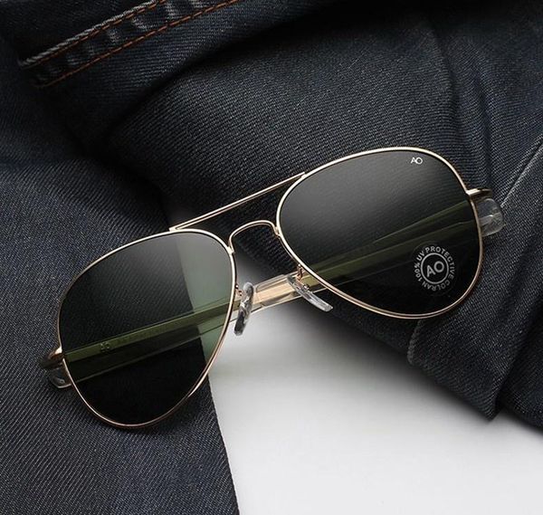 

sunglasses jackjad militaire macarthur air navigation style ao general american lens optical glass men vintage legering, White;black