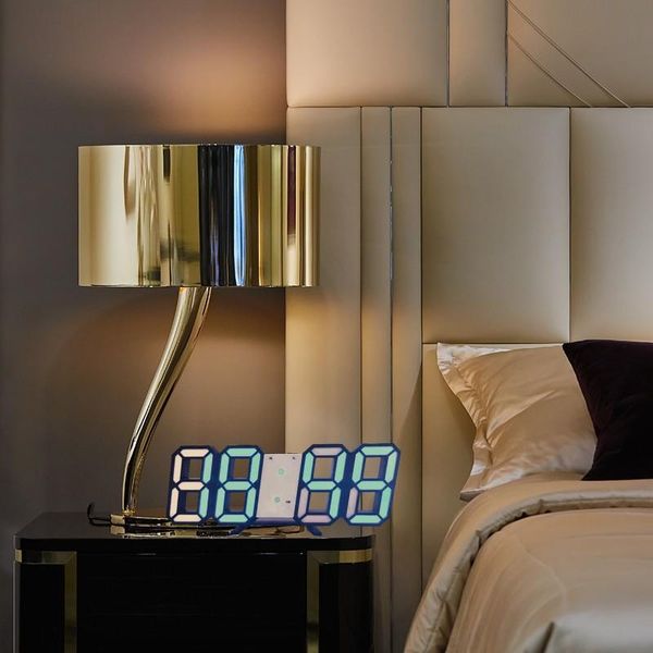 

clock alarm watch usb charge electronic digital clocks wall horology 3d home decoration office table desk &