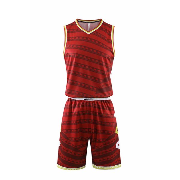 

men's youth jerseys men basketball jersey personalized number name comfortable lightweight breathable wear-resistant and wrinkle resist, Black;red