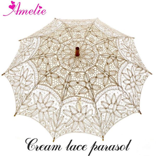 

other accessories excellent party gifts bridal wedding favors battenburg lace parasol mother's day umbrella, White