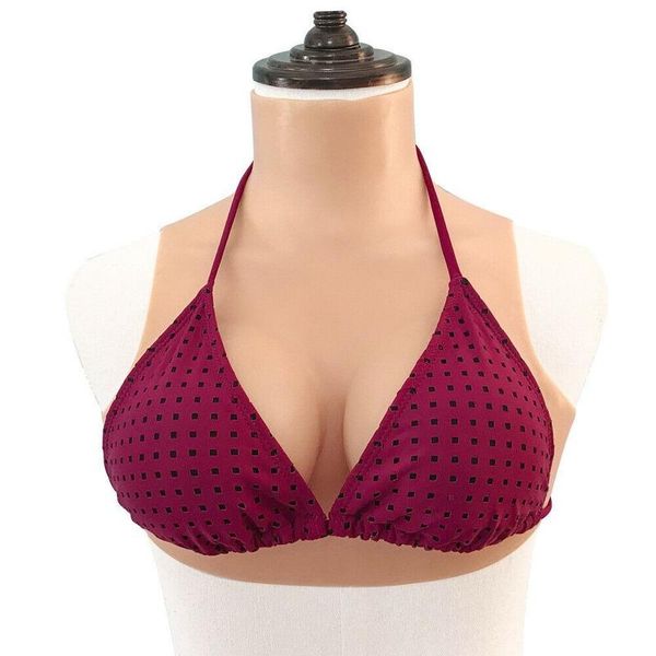 

women's shapers c cup realistic silicone fake breast form soft boobs bionic skin crossdresser transgender queen transvestite mastectomy, Black;white
