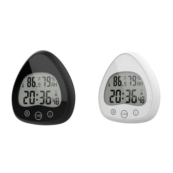 

wall clocks digital bathroom shower kitchen clock timer,waterproof visual countdown timer,indoor temperature humidity display