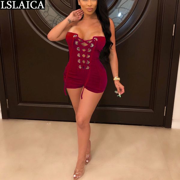

solid color women jumpsuit backless elegant for round hole decoration bandage beach bodysuit 210520, Black;white