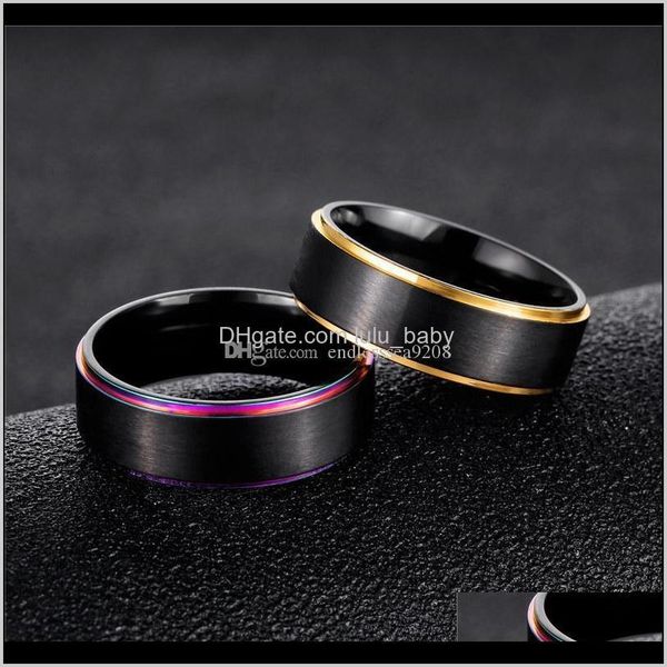 

rainbow gold side brush black stainless steel wedding fashion jewelry for women men gift tjn8w gi20t, Silver