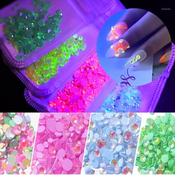

luminous crystal mixed nail art rhinestone decorations size ss6-ss20 3d glitter diamond jewelly glow in the dark gems ornaments1, Silver;gold