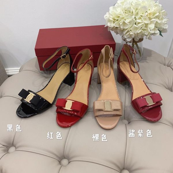 

dress shoes women's ladies party sweet high heels pumps patent leather luxury branders butterfly-knot, Black