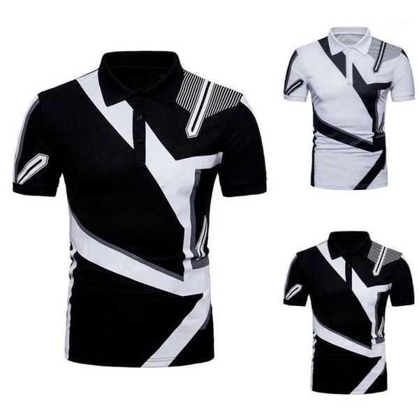 

men's t-shirts mens summer short sleeve t-shirt casual printing business gym outdoor tee, White;black