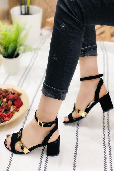 

dress shoes women's black fany short heels casual sandals