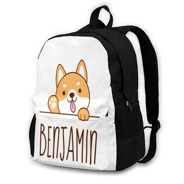 

backpack shiba inu backpacks lightweight cute polyester business youth bags