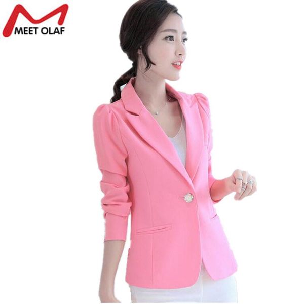 

women's suits & blazers 2021 women spring autumn jackets female long sleeve ladies solid overcoat slim suit coat jaqueta feminina blase, White;black