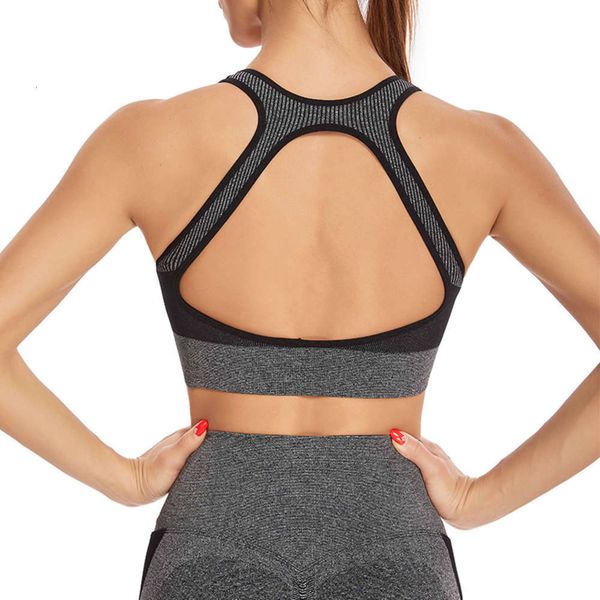 

bra quick drying yoga fitness running seamless fitness female, Red;black