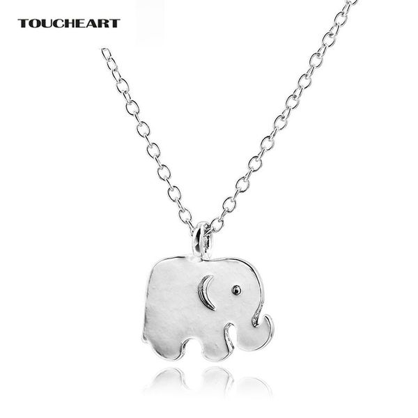 

trendy jewelry custom silver elephant stainless steel pendant necklace for women statement sne180056 chains