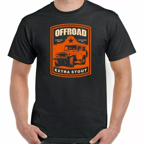

4X4 T-Shirt 90 110 Off Road Extra Stout Mens Funny SVX Rover Top, White;black