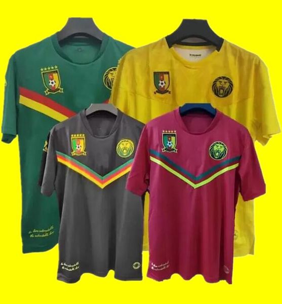 

2021 2022 cameroon soccer jerseys choupo-moting anguissa oyongo njie aboubakar ekambi bahoken national team home away 21 22 football shirt, Black;yellow