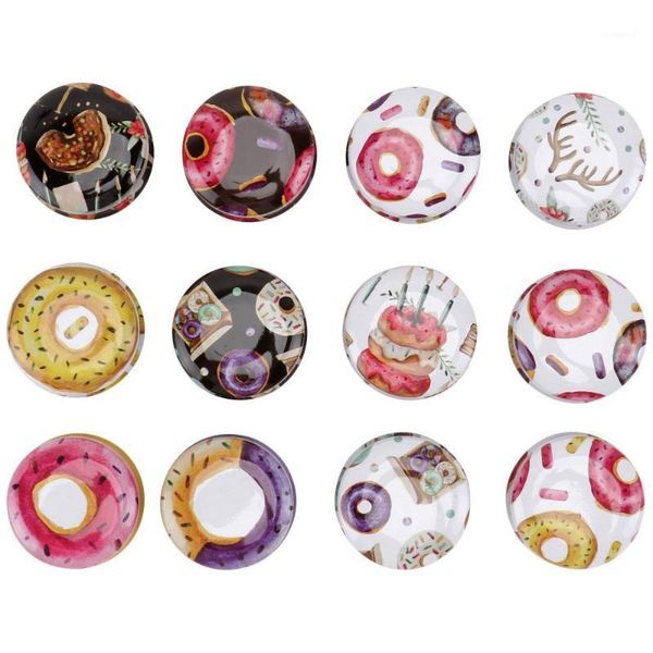 

storage bottles & jars 12pcs tinplate candle wax holders container tea can (random color)