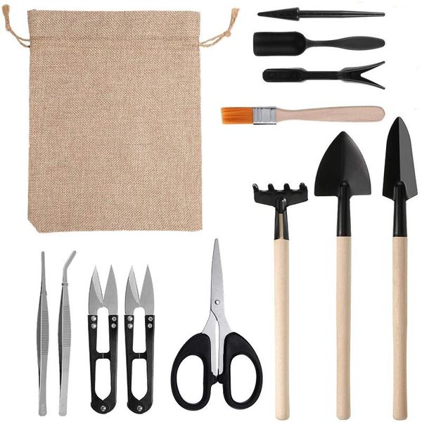 

13psc gardening tools, scissors, brushes, tweezers, succulent plant seedling riser, planting shovel, tool kit planters & pots