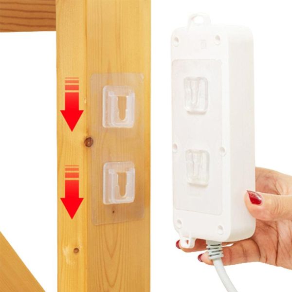 

hooks & rails 2pcs double-sided adhesive wall hanger strong suction cup sucker storage holder for kitchen bathroom