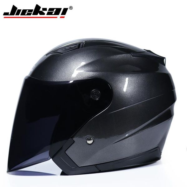 

motorcycle helmets genuine jiekai helmet motorbike dual lens summer/winter open face moto capacete para motocicleta casco
